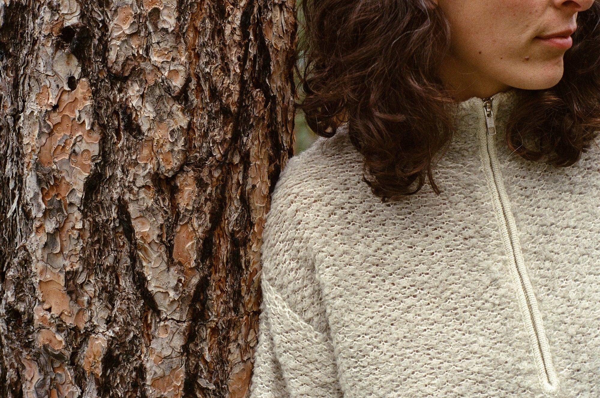 503/ Alpaca Half Zip/ Granite