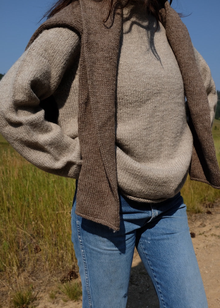504 / Unisex Handknit Sweater / Granite