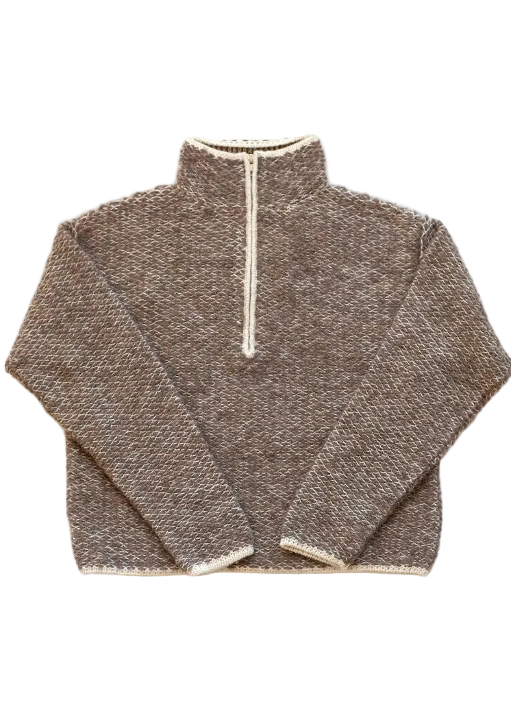 503/ Alpaca Half Zip/ Slate