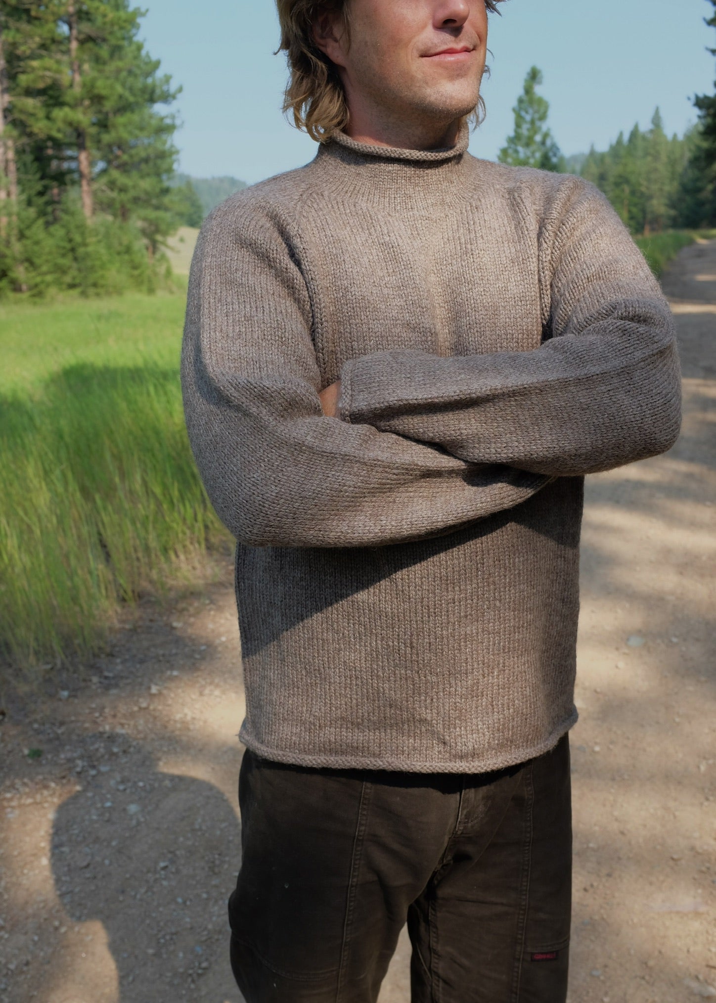 504 / Unisex Handknit Sweater / Slate