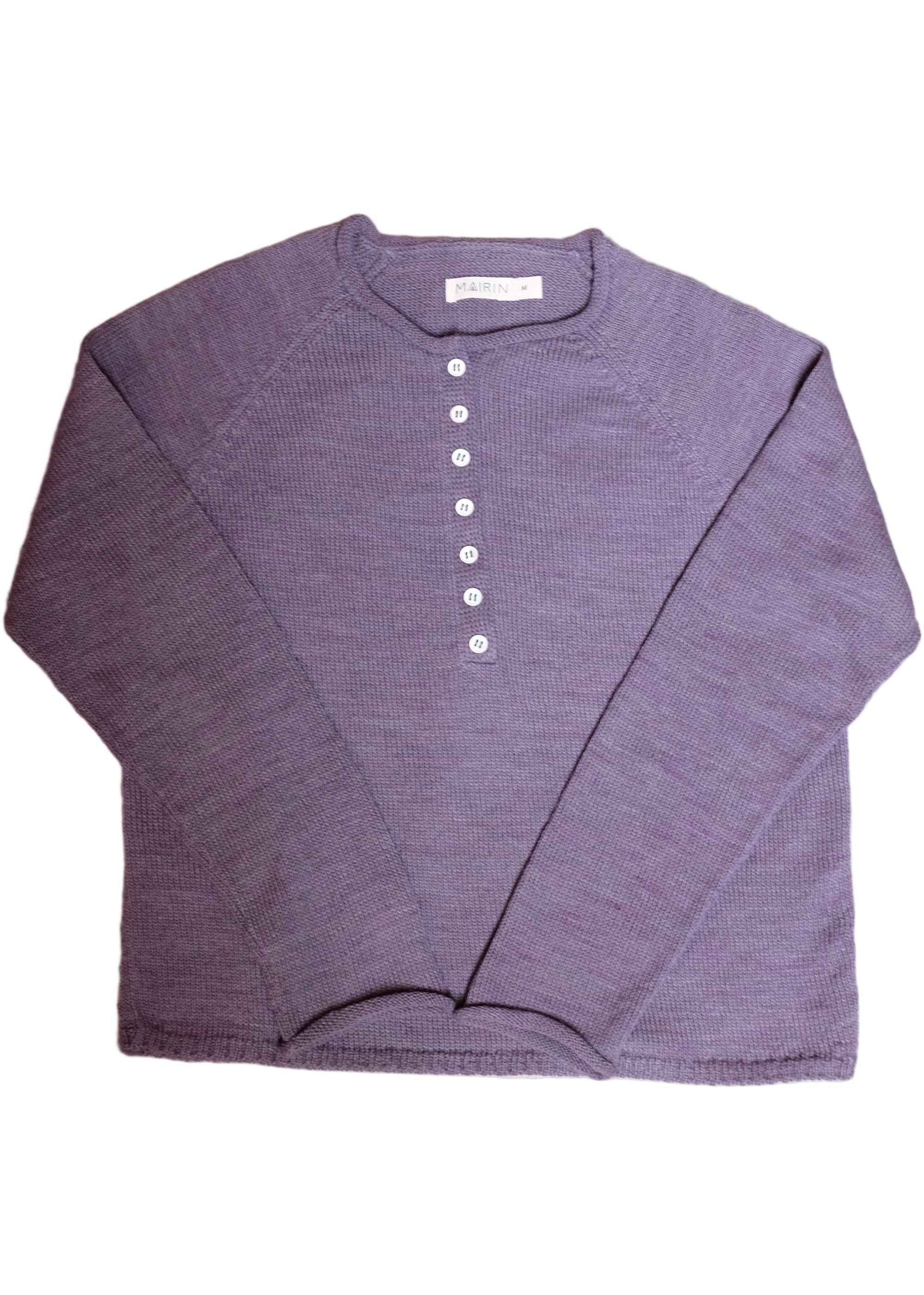 Purple long-sleeve shirt on a white background