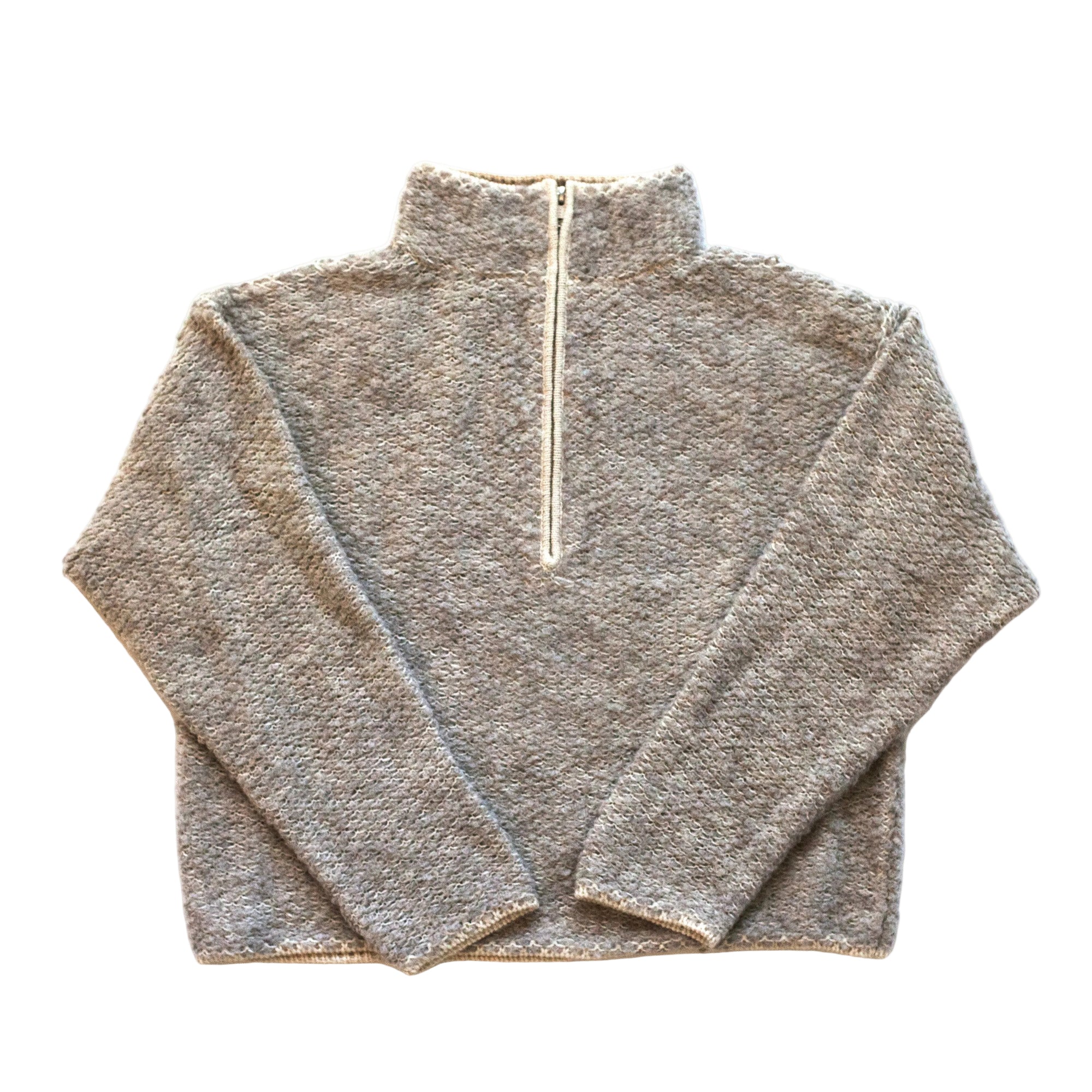 503/ Alpaca Half Zip/ Granite